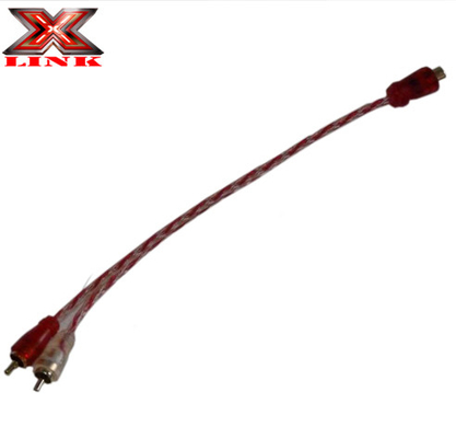 Cable de audio RCA dorado 2 de macho a macho para altavoz estéreo o conector de subwoofer Tipo Ninguno