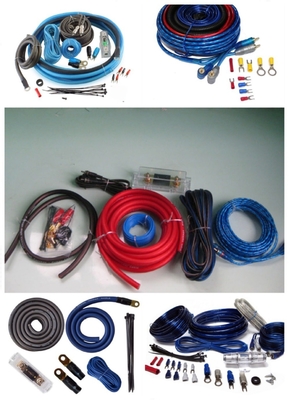 Amplificador de energía de cobre de baja tensión Cables de instalación Kit de cable de cable de alimentación OFC CCA