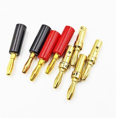 Cables de plátano transparentes de 14 Gauge para Bi-Wire Bi-Amp HiFi Surround Sound 99,9% de cobre OFC