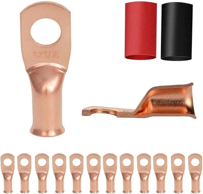 1/0 AWG Lugs de cobre enlatados Conectores de terminales de anillo con contractor de calor