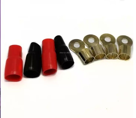 1/0 AWG Lugs de cobre enlatados Conectores de terminales de anillo con contractor de calor