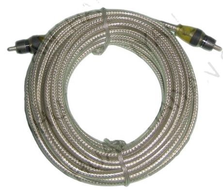 5.5mm Diámetro exterior PVC con chaleco de audio para automóviles Cable RCA 2M-2M para rendimiento de gama alta