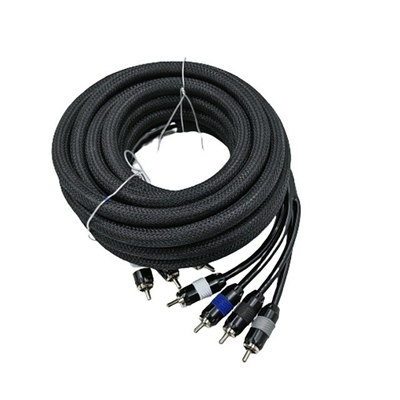 5.5mm Diámetro exterior PVC con chaleco de audio para automóviles Cable RCA 2M-2M para rendimiento de gama alta