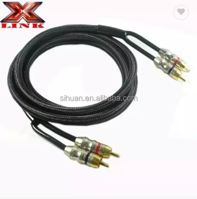 Conector de oro de 5 m CCA Conductor de audio de granel Cable RCA para integrar el sistema de audio del hogar del automóvil