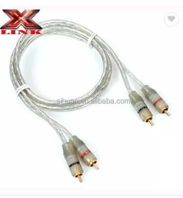 Conector de oro de 5 m CCA Conductor de audio de granel Cable RCA para integrar el sistema de audio del hogar del automóvil