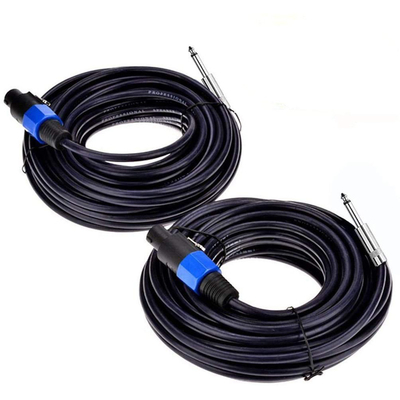 Twirl Lock 2 Conductor Cable de altavoz profesional 50FT longitud para aplicaciones de audio