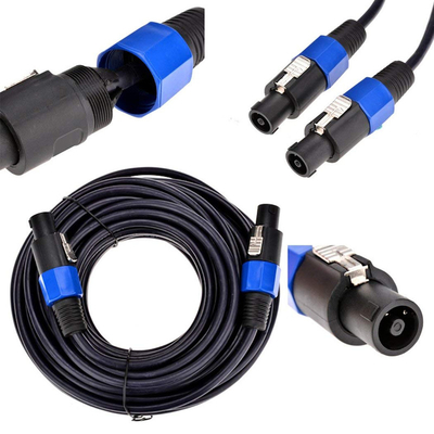 Twirl Lock 2 Conductor Cable de altavoz profesional 50FT longitud para aplicaciones de audio