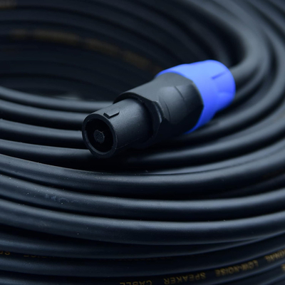 Twirl Lock 2 Conductor Cable de altavoz profesional 50FT longitud para aplicaciones de audio