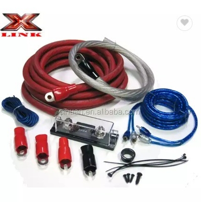 1128 Estándar 4 Gauge OFC CCA Completo Amplificador de instalación de cableado Amp Kit para el audio del coche
