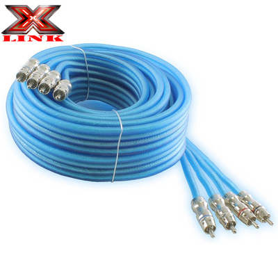 Cable de audio RCA dorado 2 de macho a macho para altavoz estéreo o conector de subwoofer Tipo Ninguno