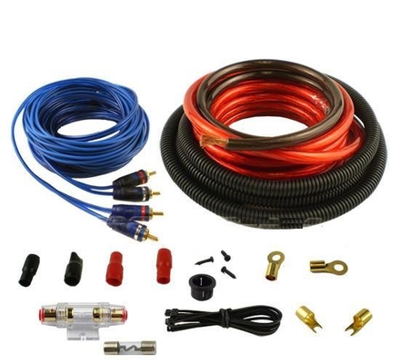 Tipo de conector coaxial Amplificador de audio para automóviles Kit de cableado de instalación OFC
