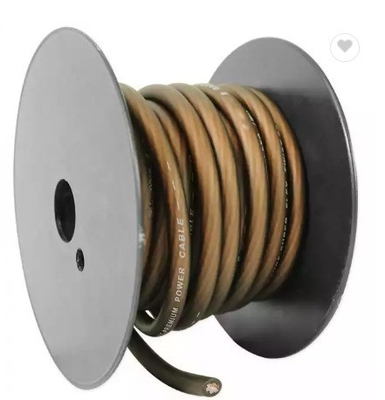 50 pies OFC 1/0 Gauge de gran tamaño Cables de tierra de energía negra para audio de automóviles Sin conectores