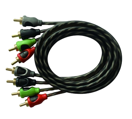 OFC 100% conductor de cobre 2 canales de cable de audio RCA para conexión de audio en automóviles y hogares