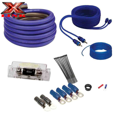 OFC COPPER OR CCA 2500W 2000W 1500W Kit de cableado del amplificador automotriz para cable de audio de automóvil