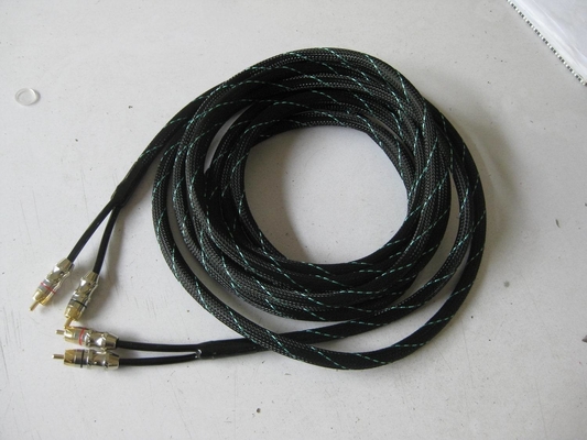 Cable RCA de cobre libre de oxígeno para interconexión de audio de automóviles