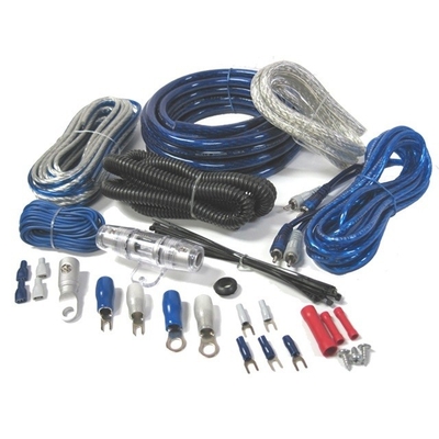 Chaqueta de PVC 0 4 8 10awg Gauge Auto Car Amp Amplifier Kit de cableado con tipo de conector RCA