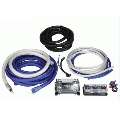 Chaqueta de PVC 0 4 8 10awg Gauge Auto Car Amp Amplifier Kit de cableado con tipo de conector RCA