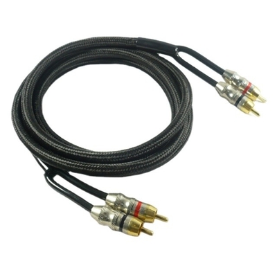 Cable AV de chaqueta de PVC RCA para audio de automóvil y amplificador de audio para el hogar