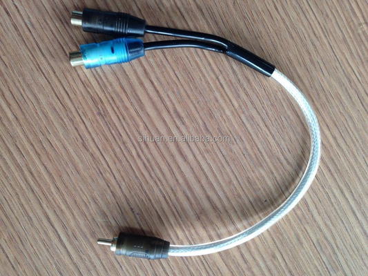 Cable AV de chaqueta de PVC RCA para audio de automóvil y amplificador de audio para el hogar