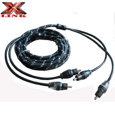 Cable AV de chaqueta de PVC RCA para audio de automóvil y amplificador de audio para el hogar