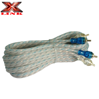 Cable AV de chaqueta de PVC RCA para audio de automóvil y amplificador de audio para el hogar