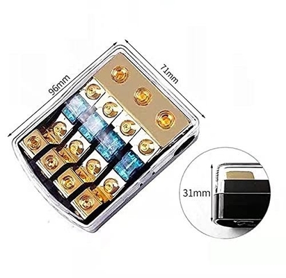 Compacto 12V Mini ANL AFS Soportador de fusibles para el sistema de audio de automóviles y barcos Conectores dorados
