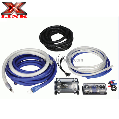 0 2 4 8 Gauge Sub Car Audio Amplifier Kit de cableado 1500 2500 3000 Watt con materiales