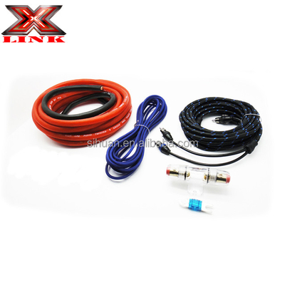 Jacket de PVC suave 2000 Watt 0GA Amp Kit de cableado para el rendimiento de audio