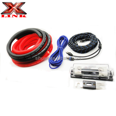 Jacket de PVC suave 2000 Watt 0GA Amp Kit de cableado para el rendimiento de audio