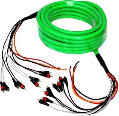 100% de cobre libre de oxígeno de múltiples canales de audio 10 RCA Power Medusa Cable para profesionales