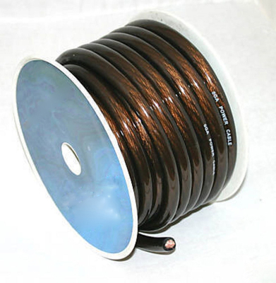 OFC CCA 2/0awg 1/0awg 2awg 4awg Amplificador de audio para automóviles Cabo de alimentación con aislamiento de PVC