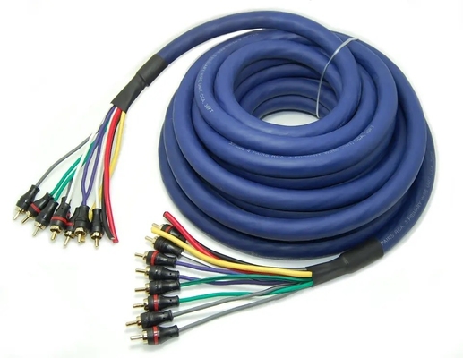 100% de cobre libre de oxígeno de múltiples canales de audio 10 RCA Power Medusa Cable para profesionales