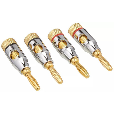 7.3mm Diámetro externo Conector de audio Jack Conectores de plátano para sistemas de cable de altavoces