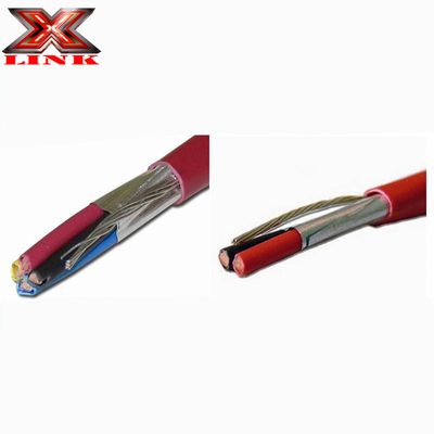 24AWG Cable de seguridad CCA de cobre blindado para alarma de incendio en la construcción