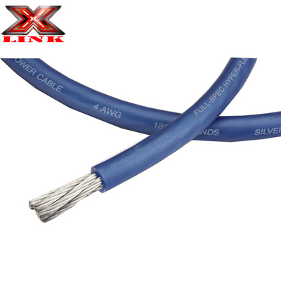 Cable de cable de alimentación de audio para automóviles de calibre 0 4 OFC Rojo Azul Verde Púrpura Amarillo Rosa Naranja