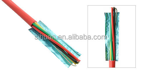 Cable de alarma de incendio FPLR sólido CCA 18 AWG 2 / C enlatado 1000 Ft Protección de conductor de cobre rojo