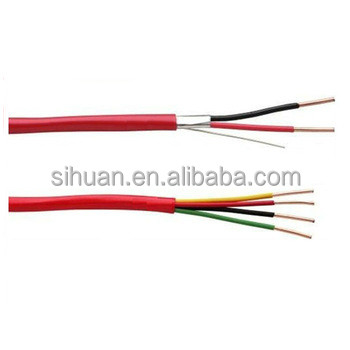 Cable de alarma de incendio FPLR sólido CCA 18 AWG 2 / C enlatado 1000 Ft Protección de conductor de cobre rojo