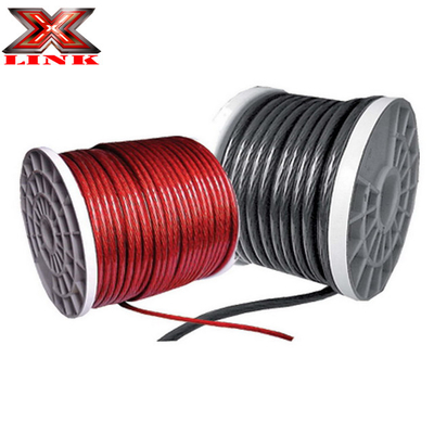 4 Gauge OFC CCA cable de alimentación para la instalación de cableado del amplificador de audio de automóviles de bajo voltaje
