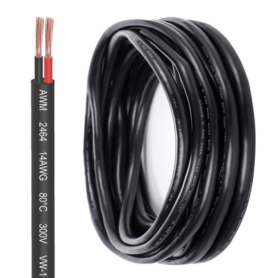 14 Gauge 2/3 Cordón de PVC de conductor de cobre en hebras para iluminación de banda LED y automoción