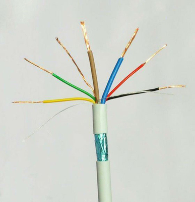 Sistema de alarma contra incendios de conductor de cobre aislado de PVC resistente Cable de alarma de núcleo 2 chaqueta roja