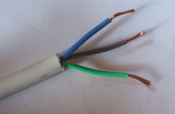 Sistema de alarma contra incendios de conductor de cobre aislado de PVC resistente Cable de alarma de núcleo 2 chaqueta roja