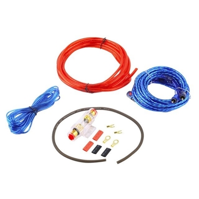 Cable de alimentación de conexión macho-hombre 8 GA Kit de cableado del amplificador de automóviles con conductor de cobre desnudo y cable CCA / OFC
