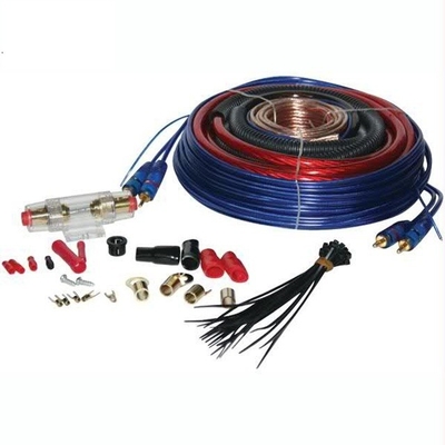Cable de alimentación de conexión macho-hombre 8 GA Kit de cableado del amplificador de automóviles con conductor de cobre desnudo y cable CCA / OFC