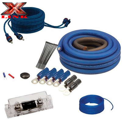 Conjunto de cableado de amplificador de audio 4ga para instalación aérea