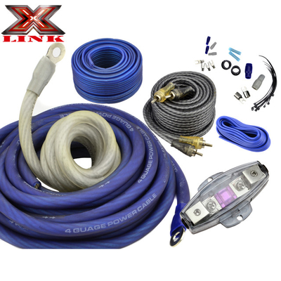 Conjunto de cableado de amplificador de audio 4ga para instalación aérea
