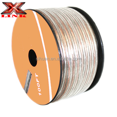 Cables de altavoces OFC de calibre profesional 16 con chaqueta de PVC en rojo y negro