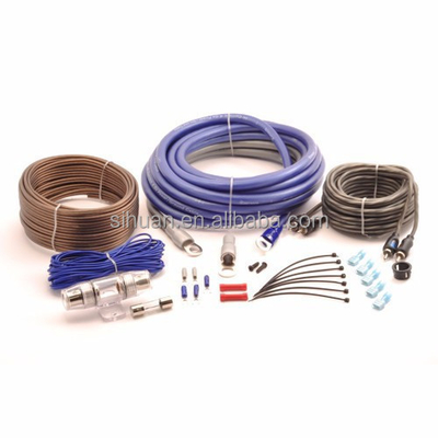 Kit de cable de amplificador de automóviles de 8 gauge con material de cobre y diámetro exterior personalizado