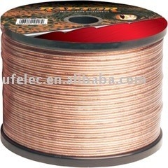 Cable de altavoz translúcido no blindado de diámetro exterior de 3,0x6,0 mm para sonido excepcional
