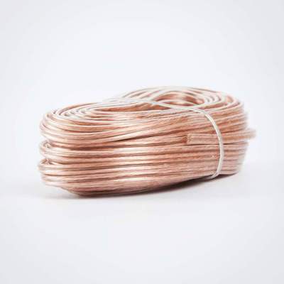 Cable de altavoz translúcido no blindado de diámetro exterior de 3,0x6,0 mm para sonido excepcional