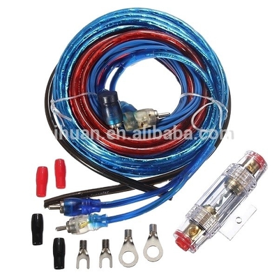 Cables de audio de sexo femenino y cable 4GA RCA para el kit de instalación de cableado del amplificador de automóviles
